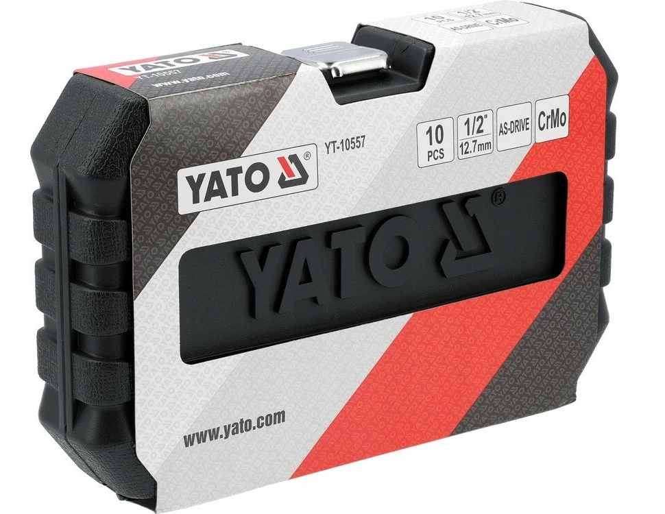 Toya Sa Poland Smūginių ilgų galvučių rinkinys – AS-Drive, CrMo – 1/2", 10–27 mm, 10 vnt