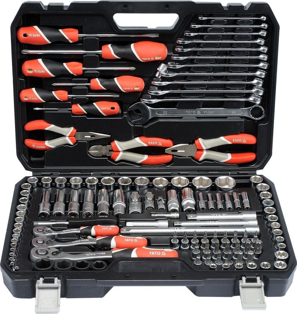 YATO Rinkinys NARZĘDZI 129 vnt. 1/2" / 3/8" / 1/4" XXL 38881