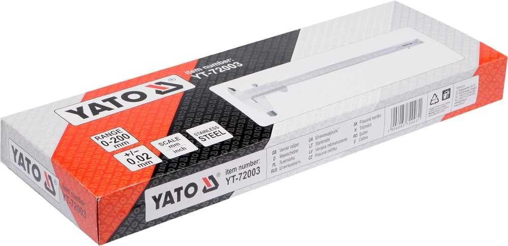 Slankmatis Yato YT-72003 200mm + dėklas