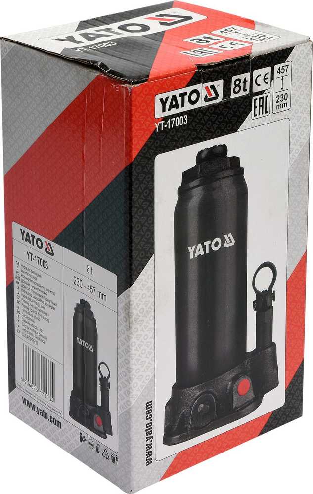 YATO Hidraulinis pakopinis keltuvas, 8 tonų, YT-17003