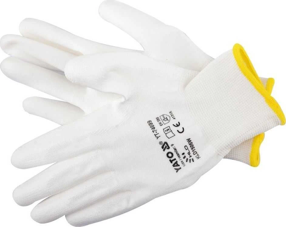 YATO RĘKAWICE NYLON/PU balta ROZ. 9
