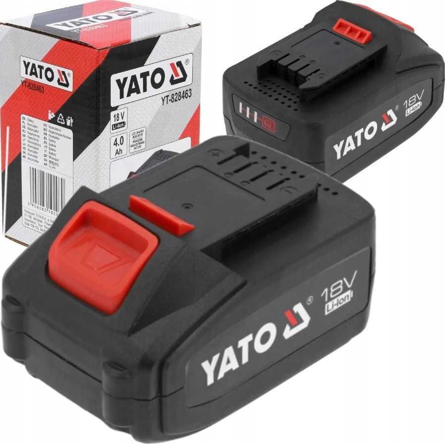 Yato 18V 4Ah akumuliatorių komplektas su dėžute
