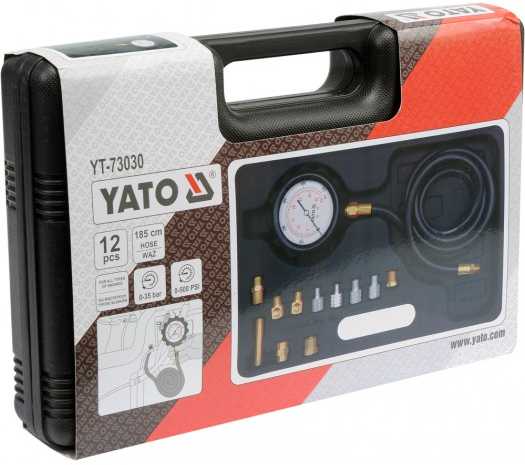 „Yato“ alyvos slėgio matuoklis 0–500 PSI 0–35 BAR (YT-73030)