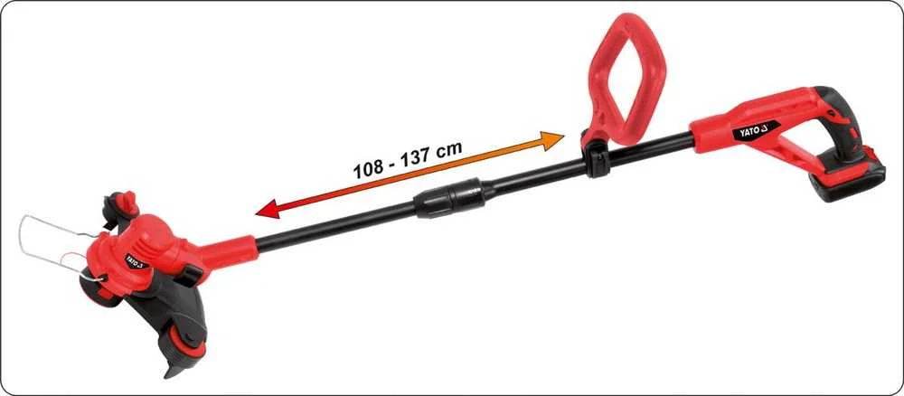 Yato akumuliatorinė žoliapjovė 18V 2Ah Li-Ion 30cm (YT-82830) pilnas komplektas