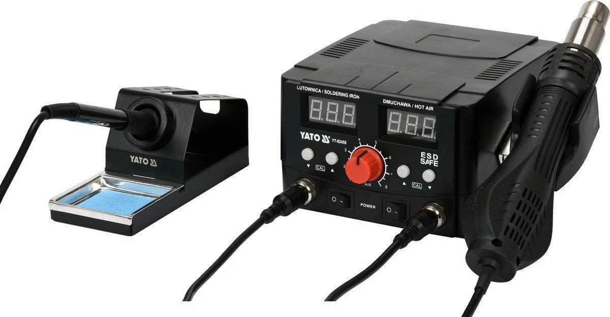 Litavimo stotis karšto oro ir antgalio pagrindu 2in1 Yato YT-82458 - 750W