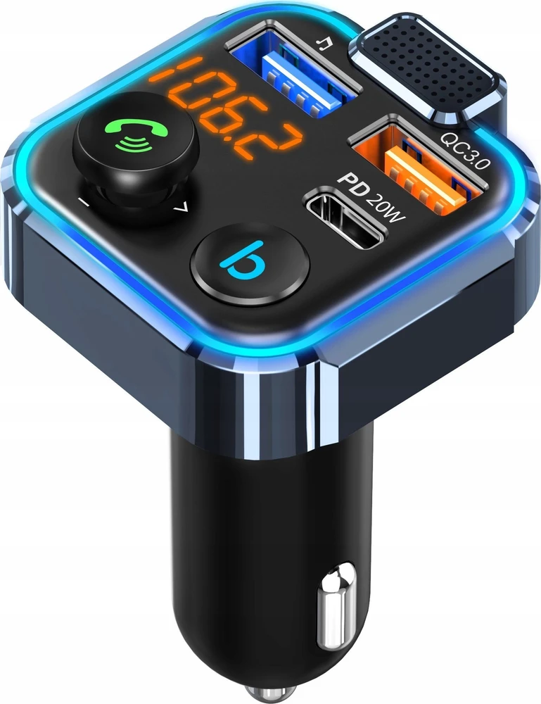 Yato Bounn įkroviklis QC3.0+PD18W automobilinis įkroviklis