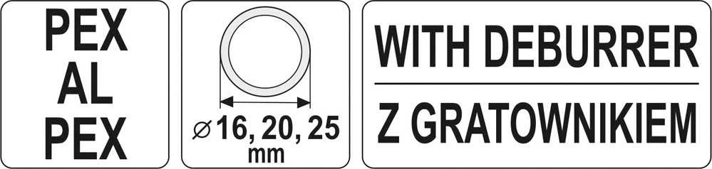 YATO KALIBRATOR Z GRATOWNIKIEM 16/20/26