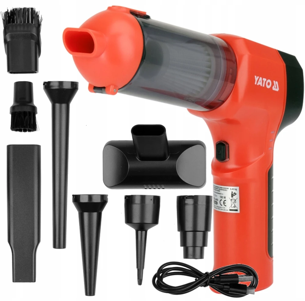 YATO AUTOMOBILINIS DULKIŲ SIURBLYS / PŪSTUVAS 2in1 11,1V 15000Pa