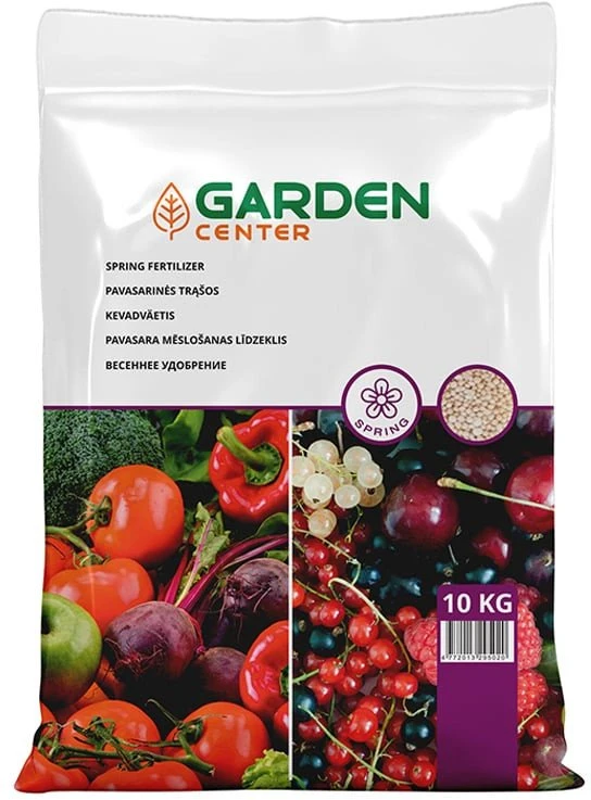 Yato Pavasarinės trąšos lapinėms daržovėms, vaismedžiams Garden Center, granuliuotos, 10 kg