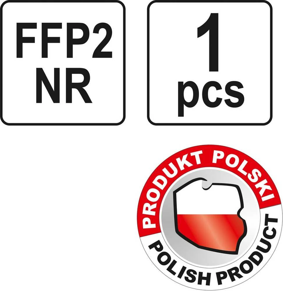 YATO PÓŁMASKA FILTRUJĄCA FFP2/PZ