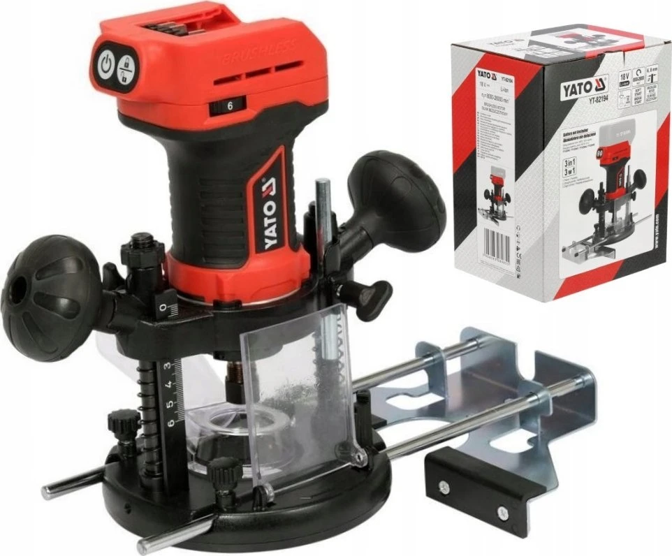 YATO FREZARKA 2w1 18V be akumuliatoriaus ir kroviklio