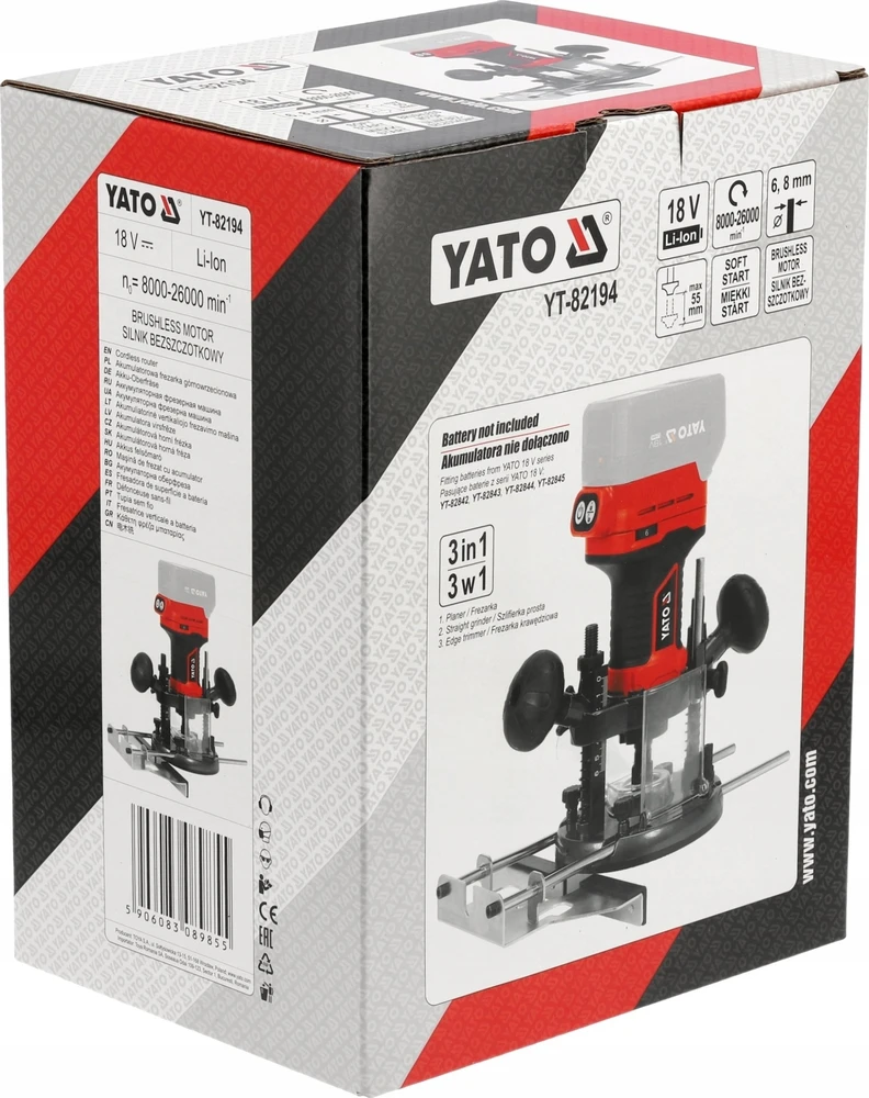 YATO FREZARKA 2w1 18V be akumuliatoriaus ir kroviklio