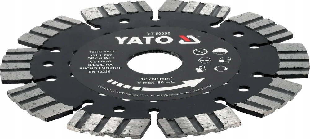 Deimantinis pjovimo diskas Yato YT-59900; 125 mm
