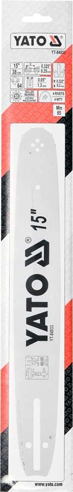 Yato grandinės kreiptuvas 38 cm 15 col. žingsnis 0,325 col. U formos, skirtas YT-84905, YT-84945, YT-84962 (YT-84933)