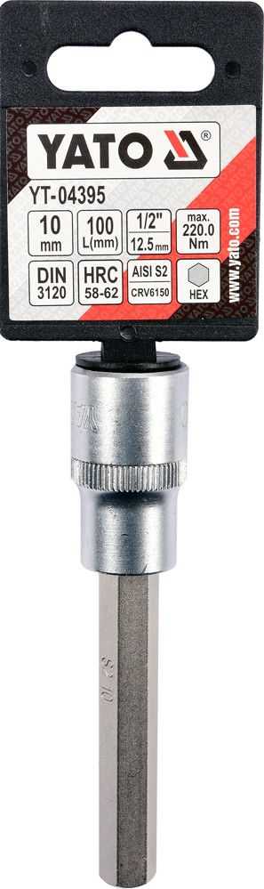 YATO KLUCZ TRZPIENIOWY IMBUSOWY/HEX 1/2" 10x100mm
