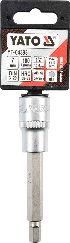 YATO KLUCZ TRZPIENIOWY IMBUSOWY/HEX 1/2" 7x100mm