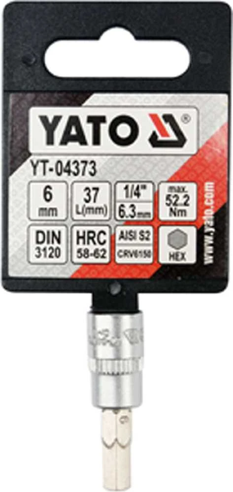 YATO KLUCZ TRZPIENIOWY IMBUSOWY/HEX 1/4" 6x37mm