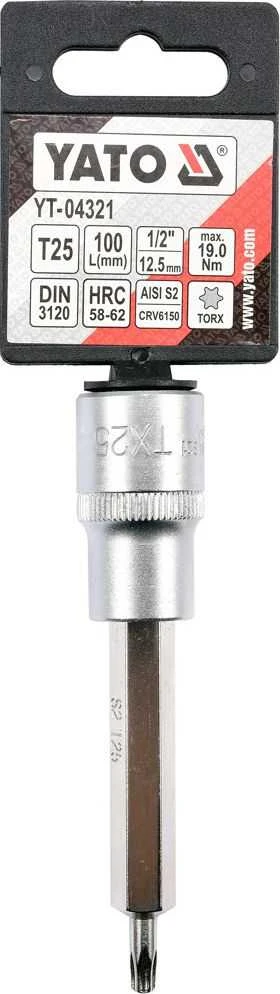 YATO KLUCZ TRZPIENIOWY TORX 1/2" T25x100mm