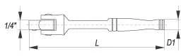 YATO POKRĘTŁO UCHYLNE 1/4" 125mm