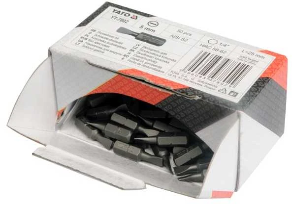 YATO ANTGALIS / ANTGALIS SU RIBOJIMU GIPSO KARTONO PLOKŠTĖMS 1/4" x 25mm PH2 20 vnt. 7980
