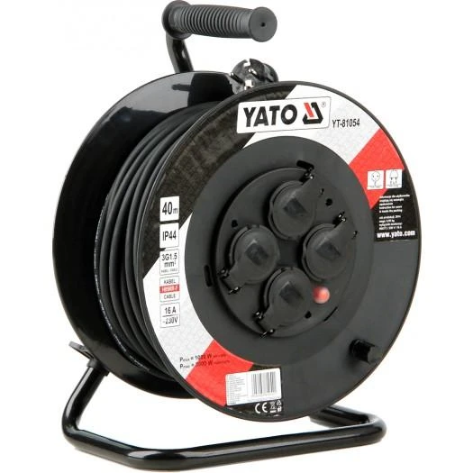 Yato Gręžtuvas 40m / 4 lizdas 230V H05RR-F 3x1.5m2 (YT -81054)