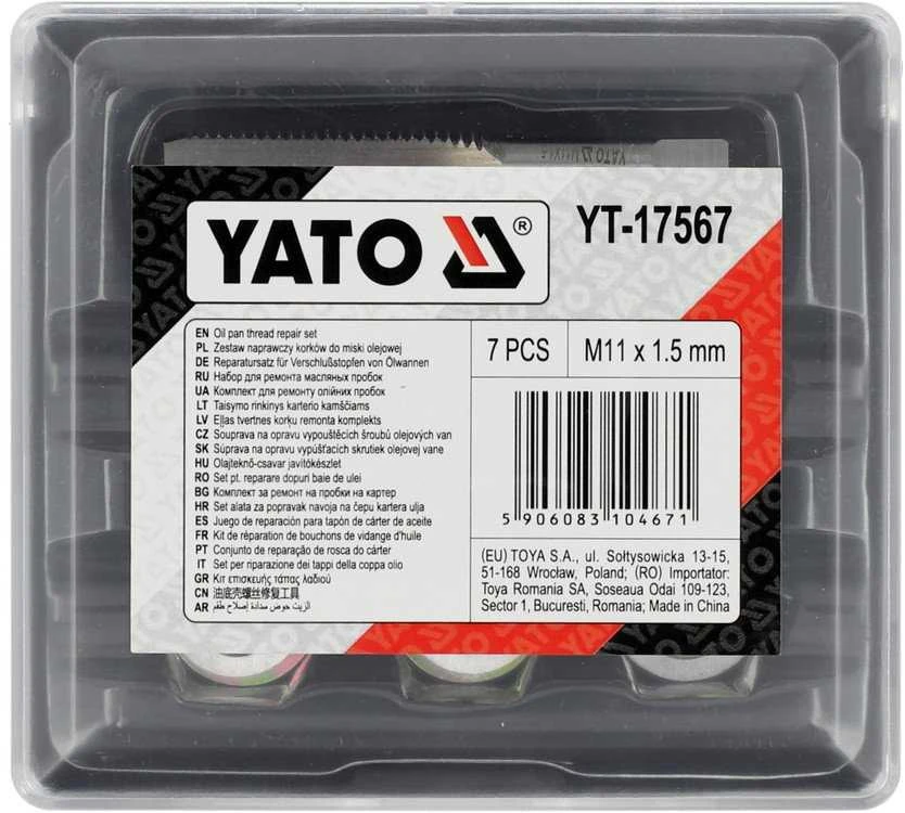 Toya Sa Poland Alyvos išleidimo srauto remonto komplektas | M11X1.5 mm (YT-17567)
