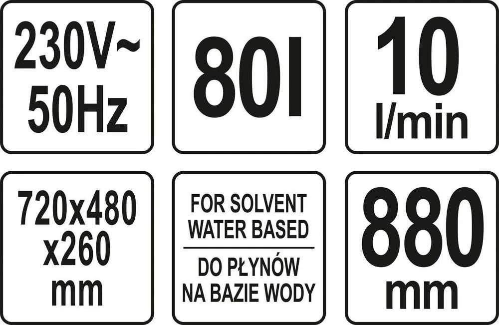 YATO DIRBTUVĖS PLAVYBĖ 80L