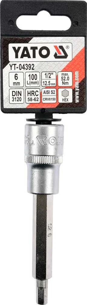 YATO KLUCZ TRZPIENIOWY IMBUSOWY/HEX 1/2" 6x100mm