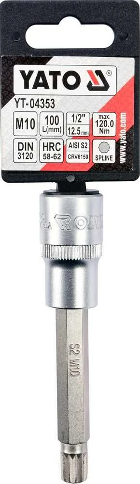 YATO KLUCZ TRZPIENIOWY SPLINE 1/2" M10x100mm
