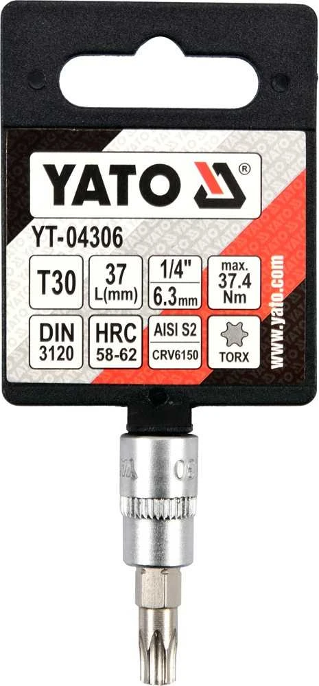 Toya Sa Poland YATO TORX raktas 1/4" T30x37mm
