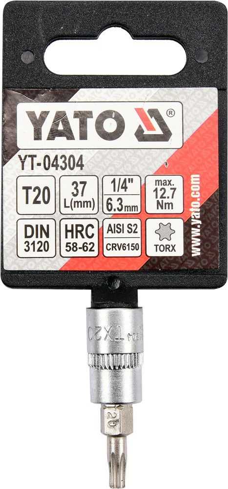 YATO TORX antgalis 1/4″ T20x 37mm