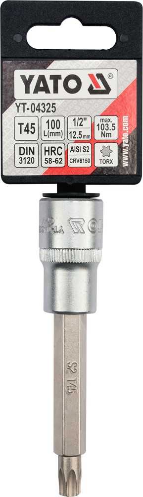 YATO KLUCZ TRZPIENIOWY TORX 1/2" T45x100mm