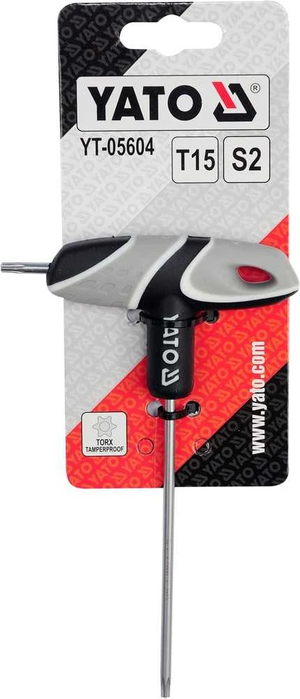 YATO TORX L-RAKTAS SU T15 RANKENA, SU ANGA