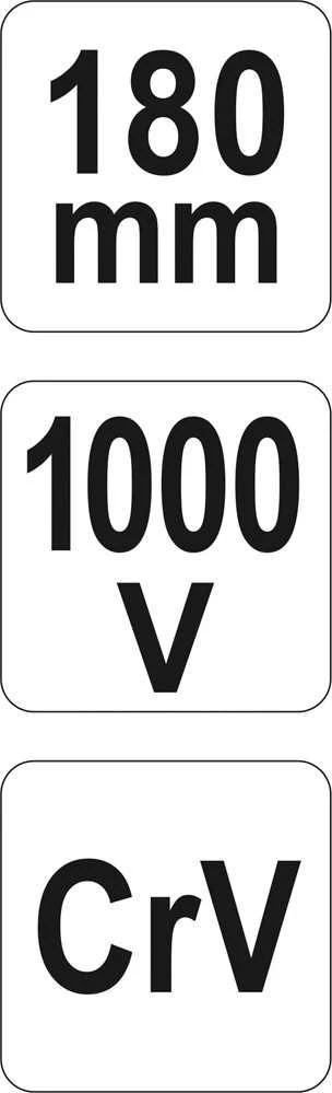 YATO UNIVERSALIOS REPLĖS 180mm VDE