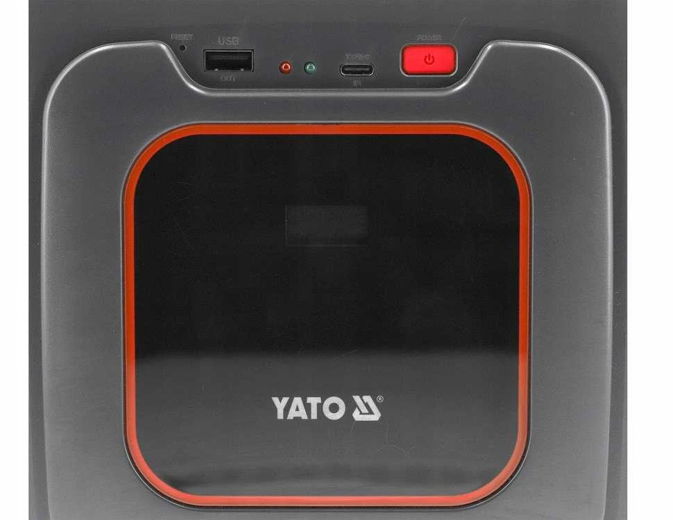 Yato Akumuliatorinis paleidėjas, didžiausia srovė 1500A, nešiojamas automobilinis paleidėjas, avarinis maitinimo šaltinis, automobilinis paleidėjas, motociklinis paleidėjas