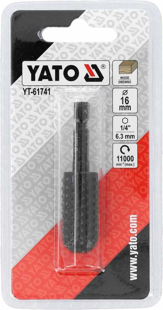 YATO ŠERDINIS FREZOS ANTGALIS MEDIENAI 16mm HEX