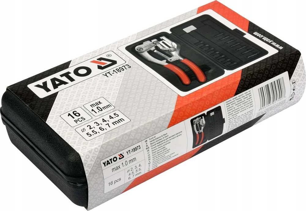 Yato Skylių perforatorius metalui, replės, 7 dydžiai, rankinis įrankis, skylių darymo įrankis