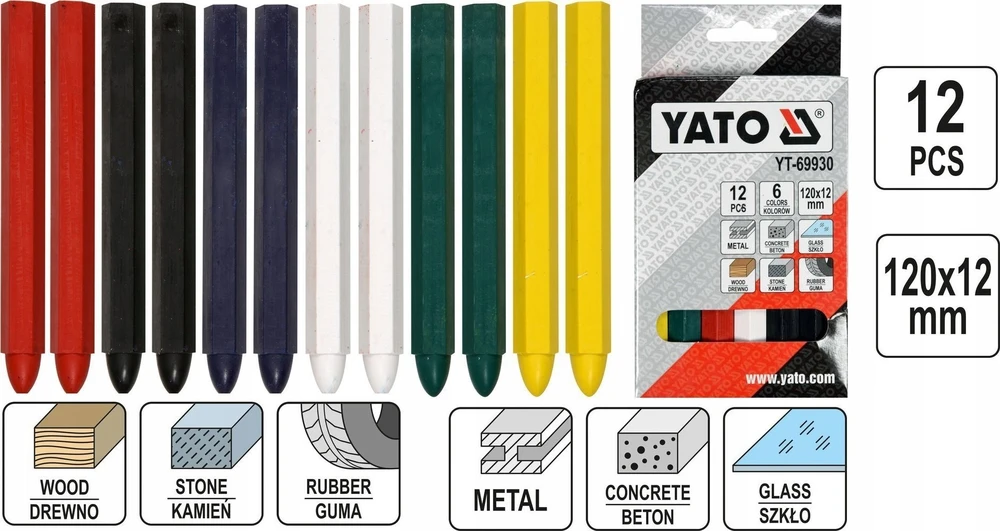 Yato KREIDA ŽYMĖJ TECHNIN ĮV SP 12VNT 6059926