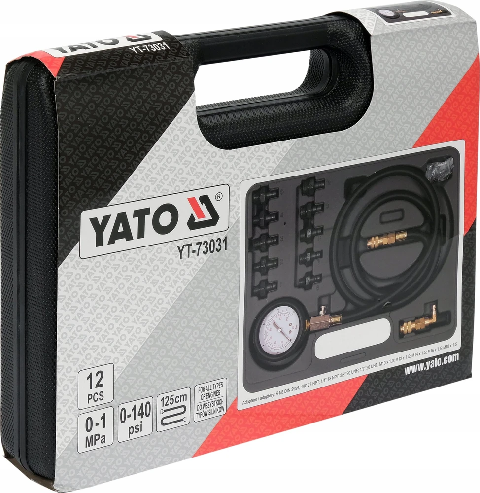 Slėgio matuoklis Yato Y*YT-73031; 12 vnt.
