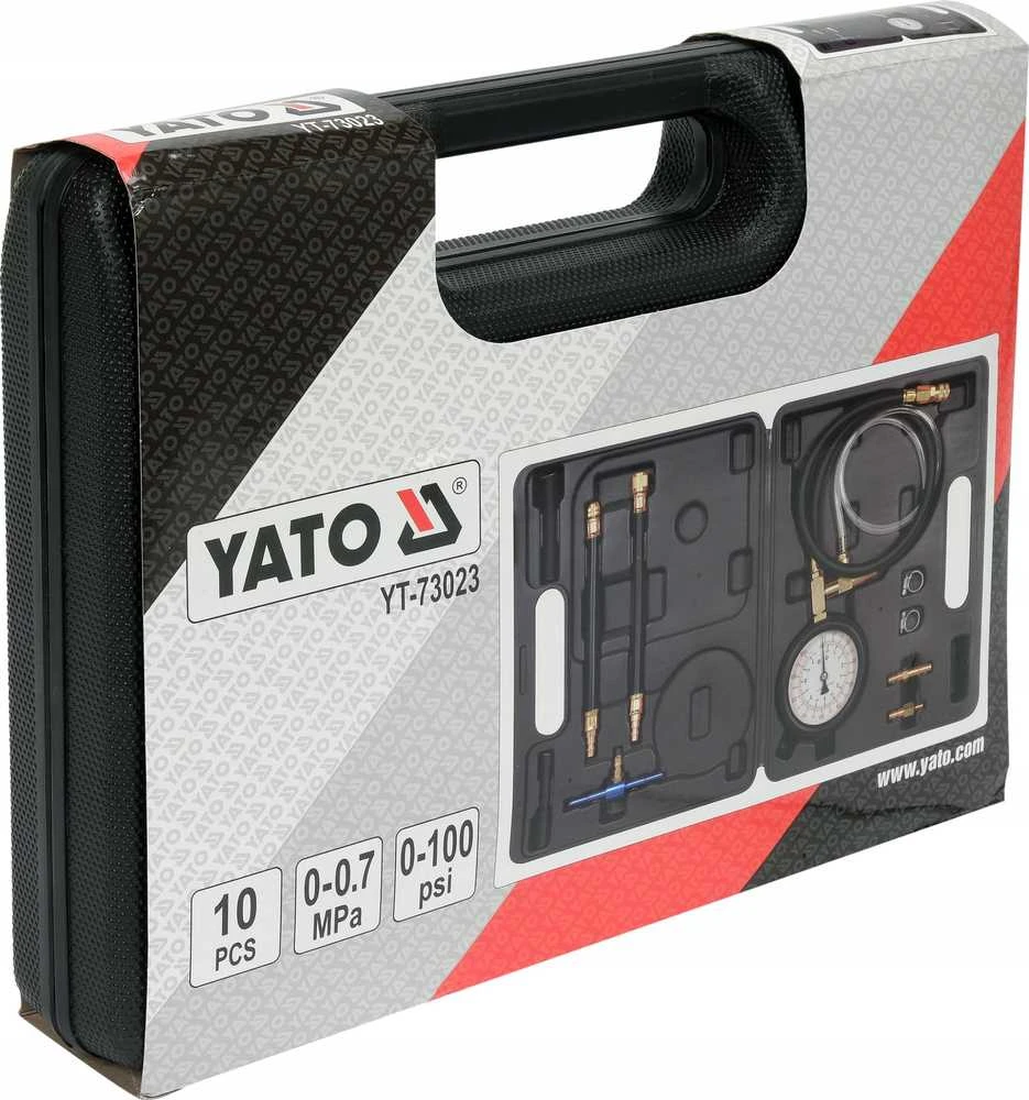 Yato Kuro įpurškimo slėgio matuoklis, 0-0,7 MPa, 0-100 PSI, manometras, kuro slėgio testeris