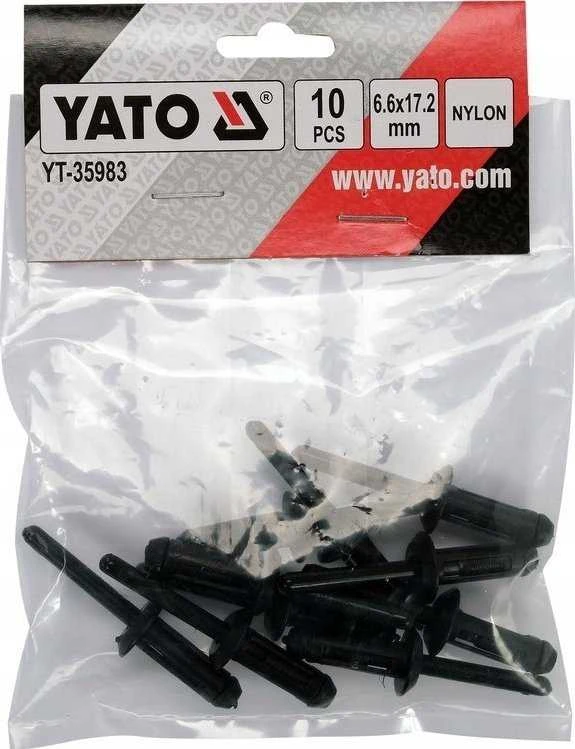 YATO NITY PLASTIKOWE 6.6x17.2mm /10vnt.