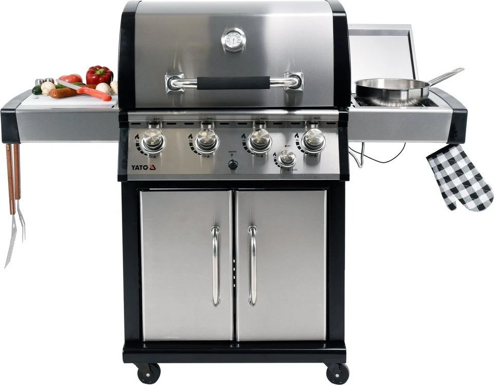 Yato YG-20013 Grilis sodo dujos 17,5 kW 46 cm x 65 cm
