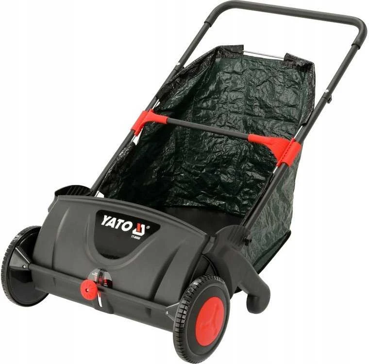 Yato Sodo atliekų surinkėjas, 53 cm darbinis plotis, 100 L talpa, rankinis vejos šlavėjas, lapų ir žolės surinkėjas terasoms ir vejoms