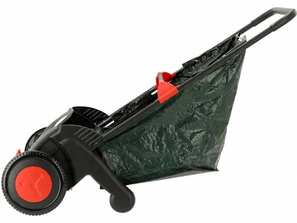 Yato Sodo atliekų surinkėjas, 53 cm darbinis plotis, 100 L talpa, rankinis vejos šlavėjas, lapų ir žolės surinkėjas terasoms ir vejoms