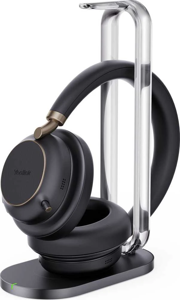 Yealink Bluetooth Ausinės BH76 Plus su Charging Stovas Teams Juodas USB-C/A