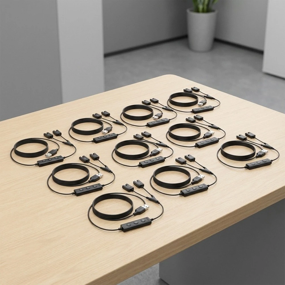 Ausinės Yealink Yealink Trainingskabel skirta YHS-Serie 10 Stück (USB auf QD)