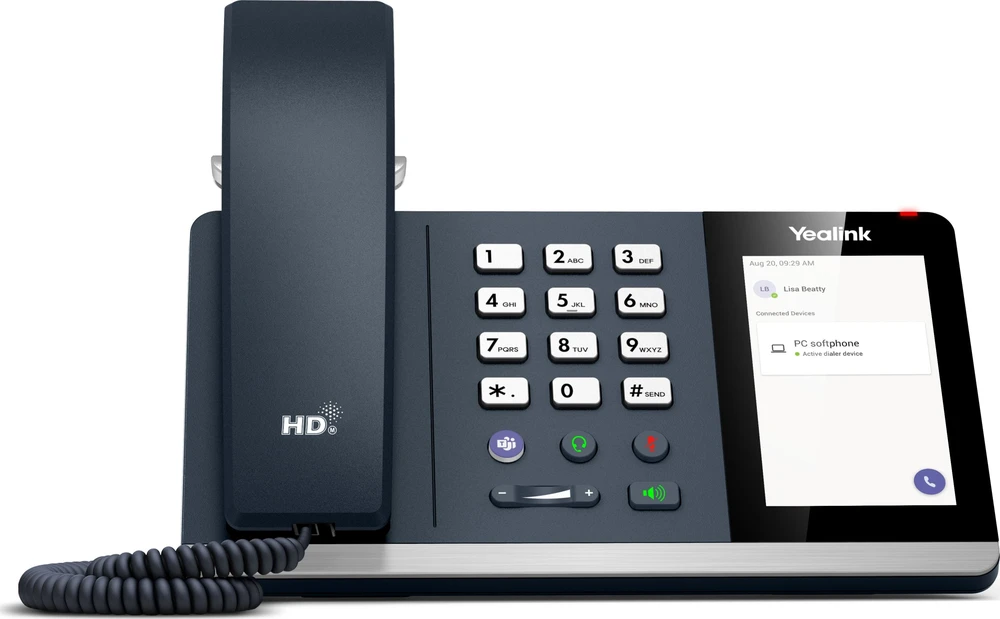 Yealink MP45 IP telefonas Juoda, Pilka