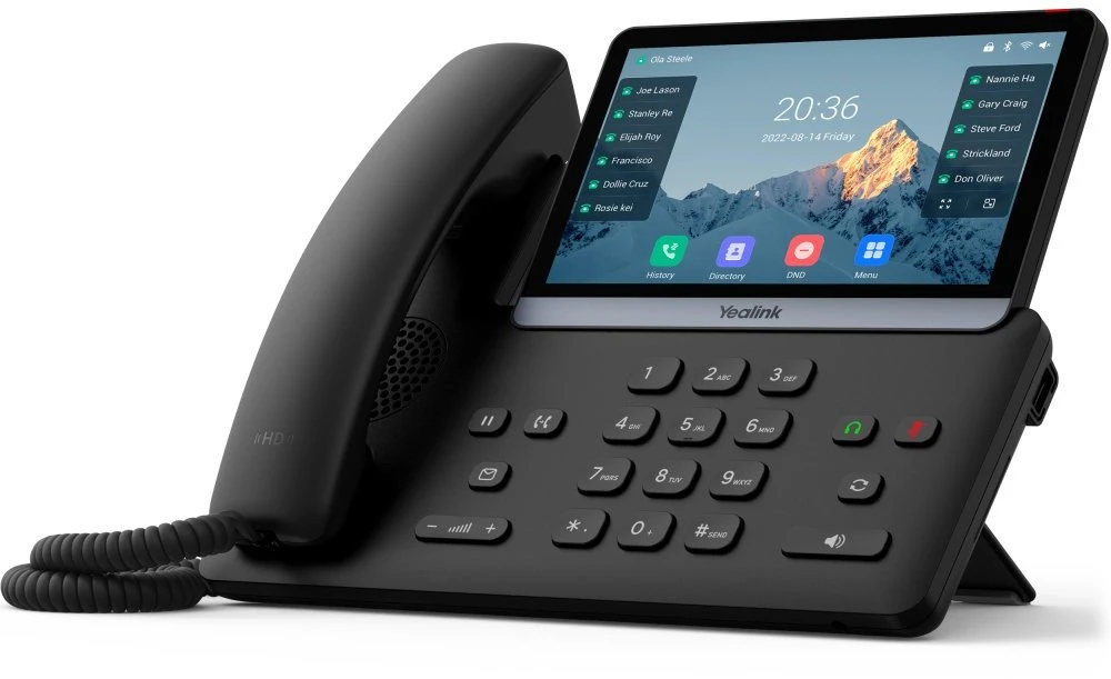 Yealink T77U IP telefonas Juoda LCD