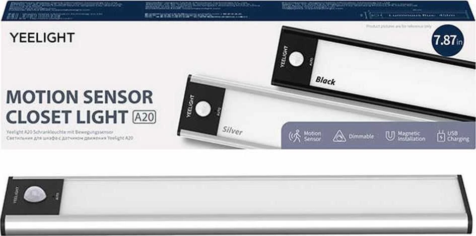 Yeelight judesio jutiklio spintos šviesa YLCG002 100 lm 1,8 W 2700 K Sidabras 20 cm ilgis 5 V