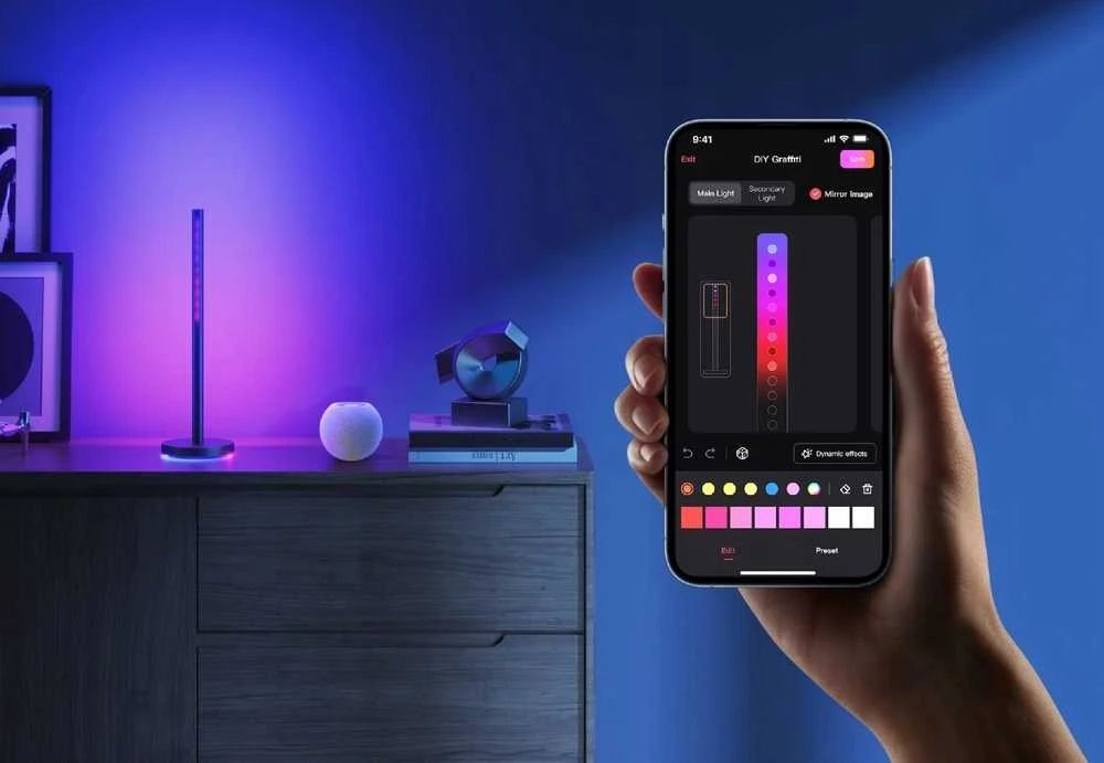 „Yeelight Beam RGBIC“ šviesos juostos dvigubas paketas | 12 W